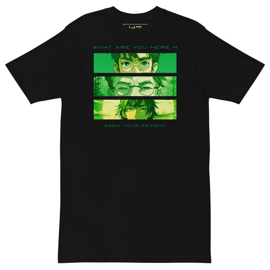 "Windows to the Soul: Trio Gaze" Black T-shirt